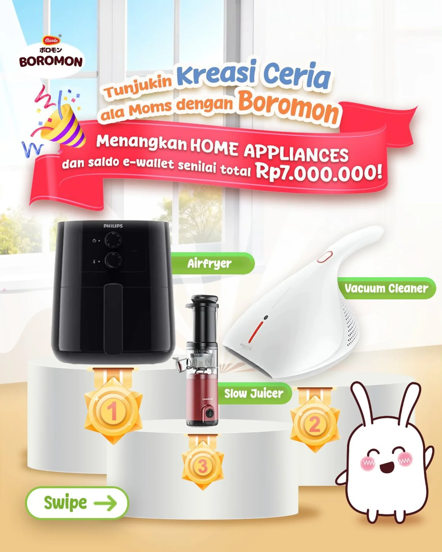Lomba Foto Kreasi Ceria Boromon: Berhadiah Home Appliace Total 7 Juta