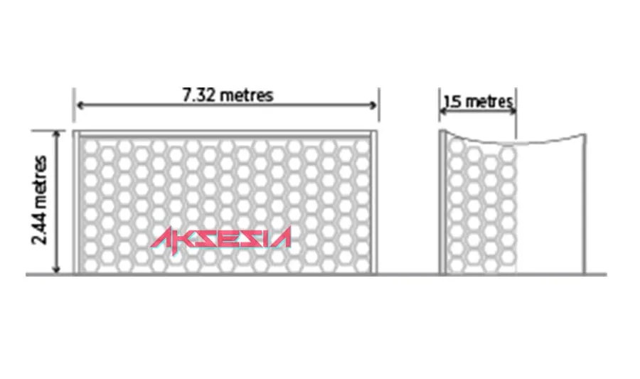 Contoh Gambar Gawang Lapangan Sepak Bola Beserta Ukurannya