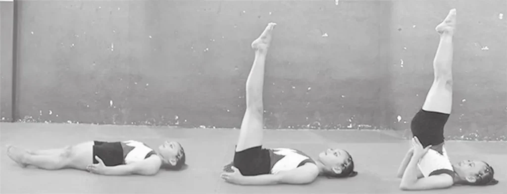 Gambar Cara Melakukan Sikap Lilin Awalan Telentang