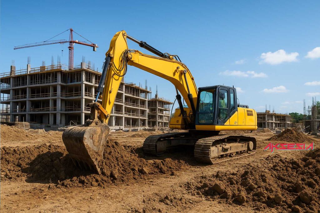 Operator Excavator Pengertian, Tugas, Kualifikasi, Jenjang Karir Ilustrasi operator excavator sedang mengeruk tanah untuk konstruksi