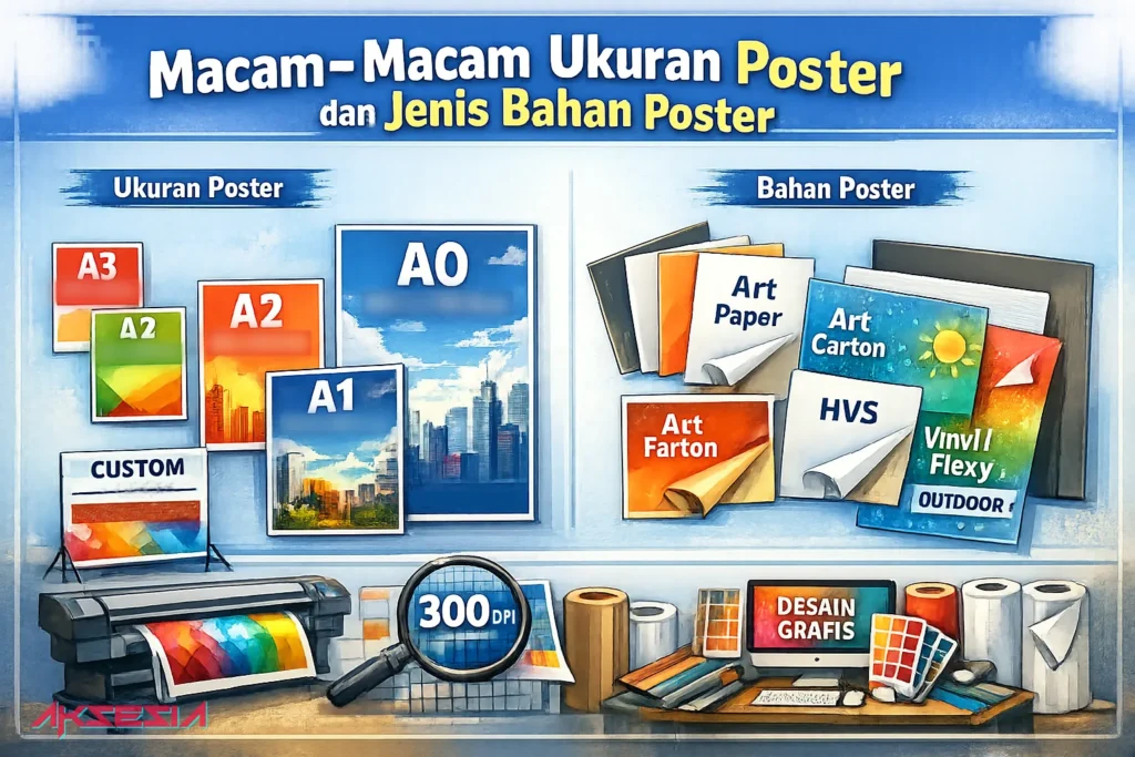 Macam-Macam Ukuran Poster Dan Jenis Bahan Poster