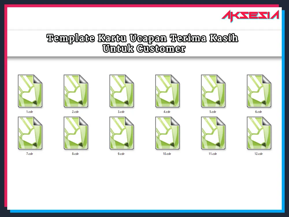 Template Kartu Ucapan Terima Kasih Untuk Customer CDR